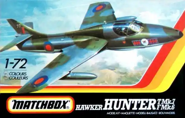 Hawker Hunter T Mk.7 F Mk.6 - 1/72 - MATCHBOX PK-117 Direttamente Dal Produttore