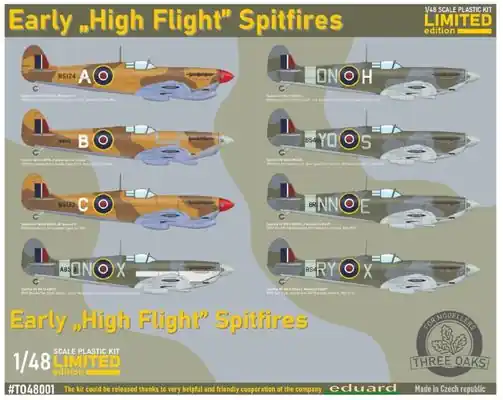 Early High Flight Spitfires 1/48 - THREE OAKS TO48001 Più Venduto
