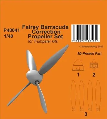 Prezzo Di Fabbrica Fairey Barracuda Set di eliche di correzione 1/48 - CMK P48041