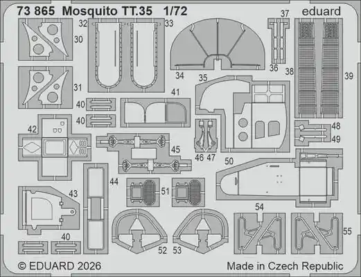 Direttamente Dal Produttore Mosquito TT.35 fotoincisioni 1/72 - EDUARD 73865