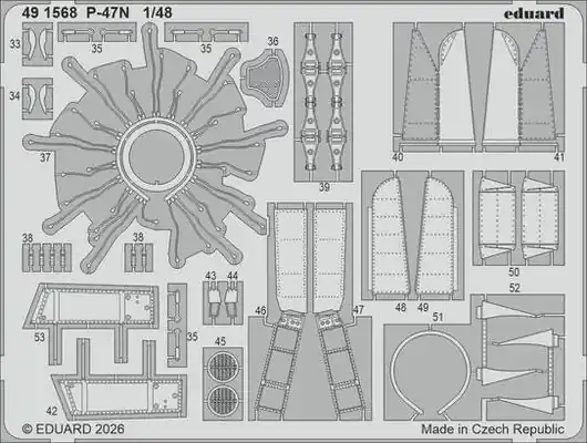 Occasione P-47N Fotoincisioni 1/48 - EDUARD 491568