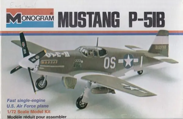 Esclusivo Mustang P-51B 1/72 - MONOGRAM 6788