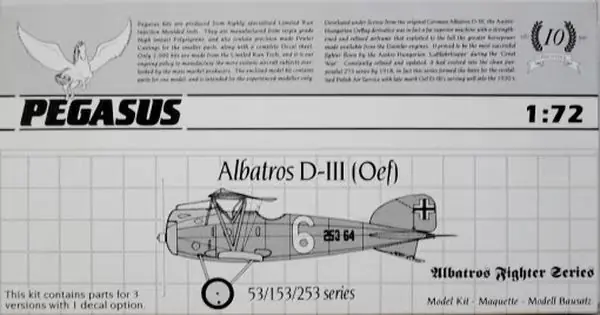 Più Venduto Albatros D.III 1/72 - PEGASUS 1027