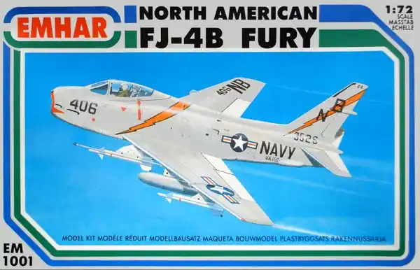 Scelto Dai Clienti North American FJ-4B Fury 1/72 - EMHAR 1001