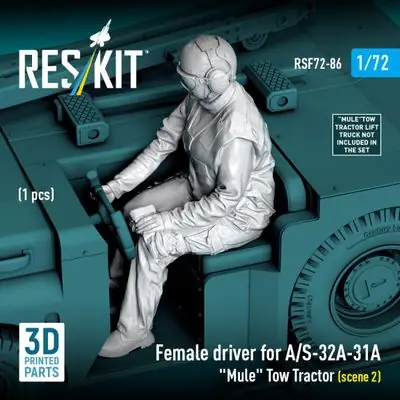 A Buon Prezzo A/S-32A-31A Mule Autista donna per trattore 1/72 - RESKIT RSF72-0086