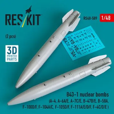 Compra Adesso B43-1 Bombe nucleari 1/48 - RESKIT RS48-0589