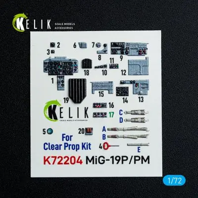 Ultima Occasione MiG-19P/PM Decals 3D 1/72 - KELIK K72204