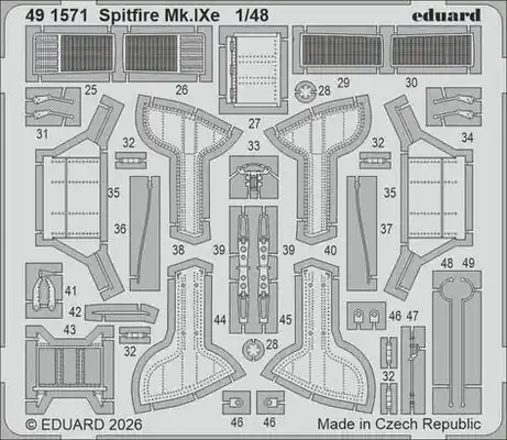 Spitfire Mk. IXe Fotoincisioni 1/48 - EDUARD 491571 Ultima Occasione
