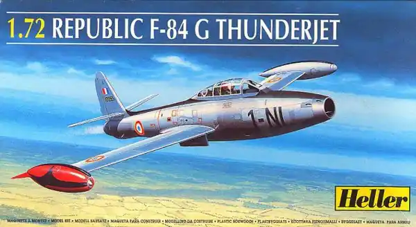 Esclusivo Republic F-84 G Thunderjet 1/72 - HELLER 80278