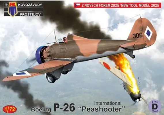 Solo Oggi Boeing P-26 Peashooter 1/72 - KOVOZAVODY PROSTEJOV KPM0518
