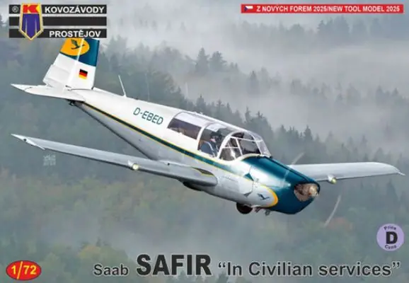 SAAB Safir Civile 1/72 - KOVOZAVODY PROSTEJOV KPM0522 Must-Have