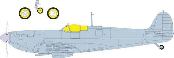 Consegna Rapida Spitfire Mk. Vb TFace MASK 1/32 - EDUARD JX347