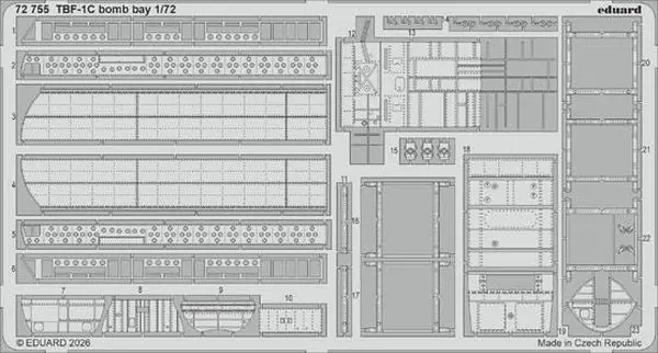 TBF-1C Vano bombe fotoincisioni 1/72 - EDUARD 72755 Acquista Ora
