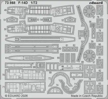 Economico F-14D fotoincisioni 1/72 - EDUARD 73868