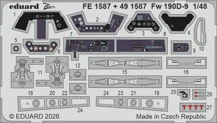 Ultime Pezzi Fw 190D-9 Fotoincisioni 1/48 - EDUARD FE1587