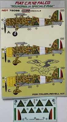 Economico Fiat CR.42 Falco Decals Irak 1/72 - KORA NDT72098