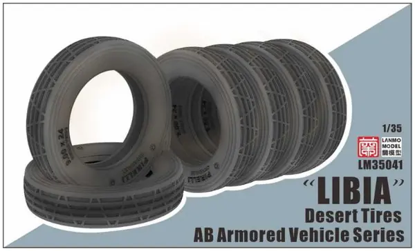 Consegna Rapida AB Armored Vehicle Series LIBIA Desert Tires 1/35 - LANMO MODEL LM35041