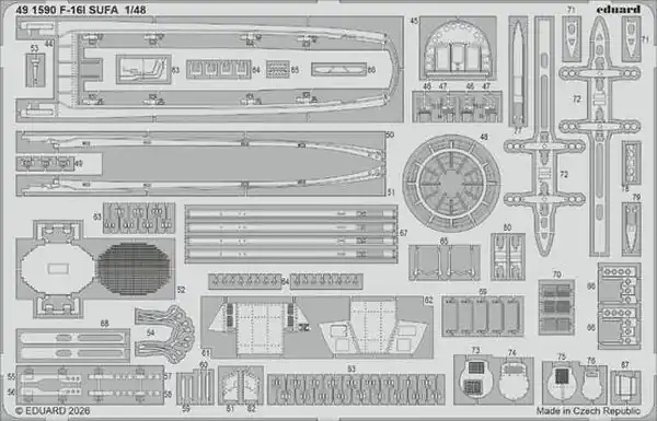 Vendita Finale Lockheed Martin F-16I Sufa Space fotoincisioni 1/48 - EDUARD 491590