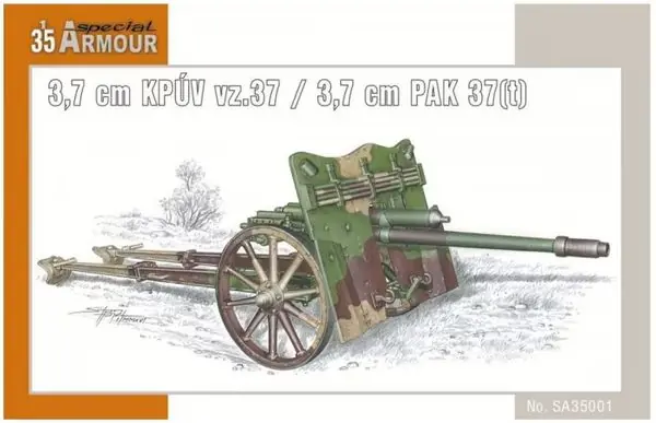 Cannone KPÚV vz.37 da 3,7 cm (3,7 cm PAK 37(t) 1/35 - SPECIAL ARMOUR SA35001 Miglior Prezzo