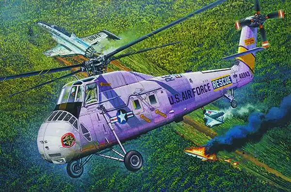 HH-34J USAF Combat Rescue 1/48 - TRUMPETER 02884 Prezzo Di Fabbrica