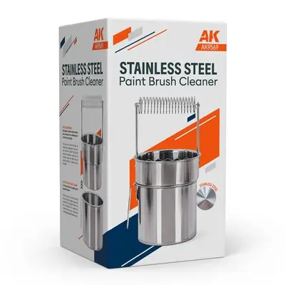 Offerta Del Giorno Pulitore per pennelli in acciaio inossidabile - AK INTERACTIVE 9569