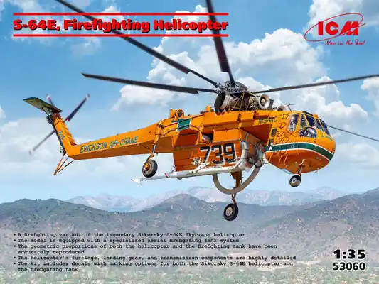 S-64E Elicottero antincendio 1/35 - ICM 53060 Promozione Esclusiva