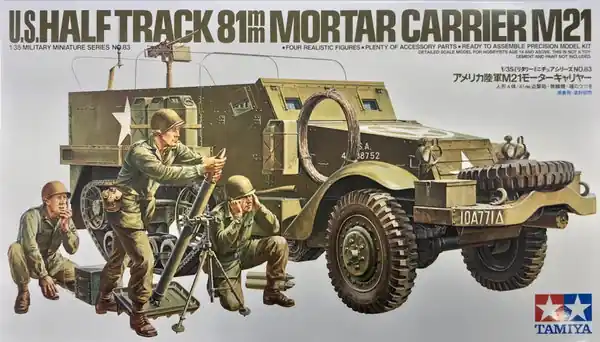 U.S. Half Track 81mm Mortar Carrier M21 1/35 - TAMIYA 35083V Offerta Del Giorno