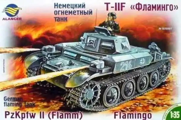 Solo Oggi Carro armato lanciafiamme tedesco PzKpfw II (Flamm) Flamingo1/35 - ALANGER 035007V