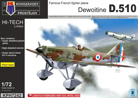 Ultime Pezzi Dewoitine D.510 - 1/72 - KOVOZAVODY PROSTEJOV KPH 7242