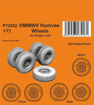 Professionale Humvee HMMWV Ruote 1/72 - CMK P72052