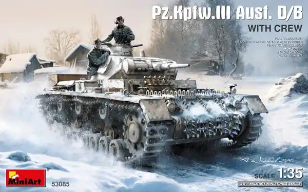 Pz.Kfw. III Ausf. D/B 1/35 - MINIART 53085 Esclusivo