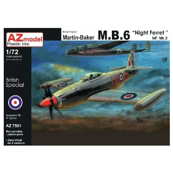 Consegna Rapida AZ MODEL AZ7581 MARTIN BAKER MB.6
