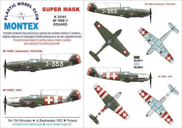 Prezzo Di Fabbrica Messerschmitt Bf 109E-3