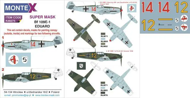 Consegna Rapida Messerschmitt Bf 109 Bf 109E-1