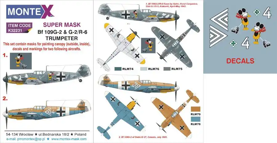 Messerschmitt Bf 109 Bf 109G-2 & G-2/R-6 Nuovo Arrivo