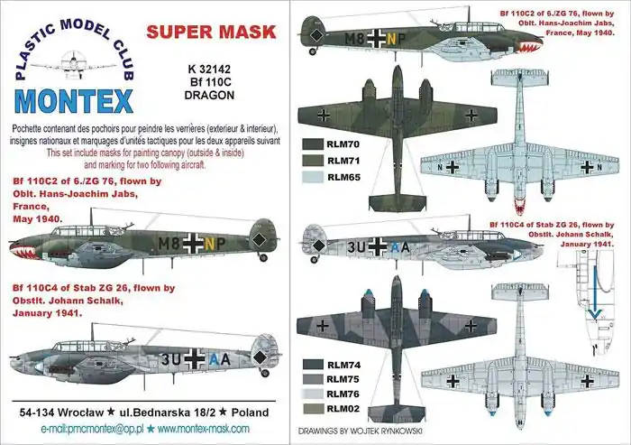 Scelto Dai Clienti Messerchmitt Me-110 ME 110C
