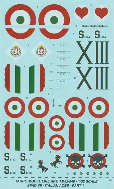 SPAD VII Italian Aces Affare