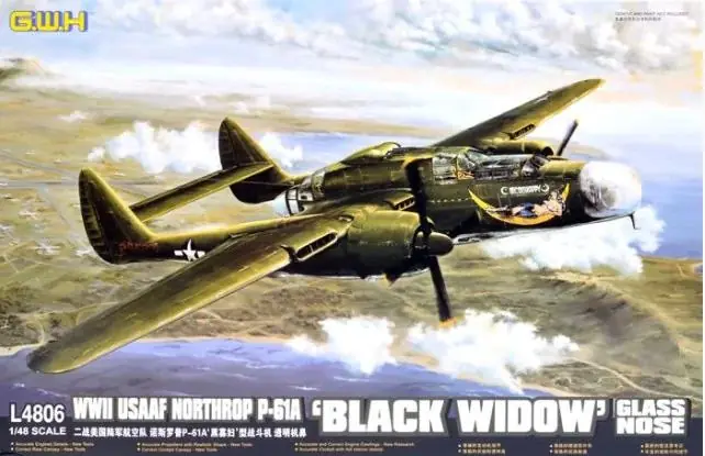 Spedito Oggi GREAT WALL HOBBY L4806 Northrop P-61A "Vedova Nera"