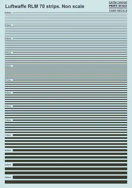 Luftwaffe RLM 70 strips Promozione