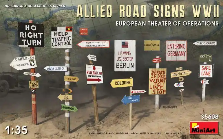 Miglior Prezzo ALLIED ROAD SIGNS WWII. EUROPEAN THEATRE OF OPERATIONS