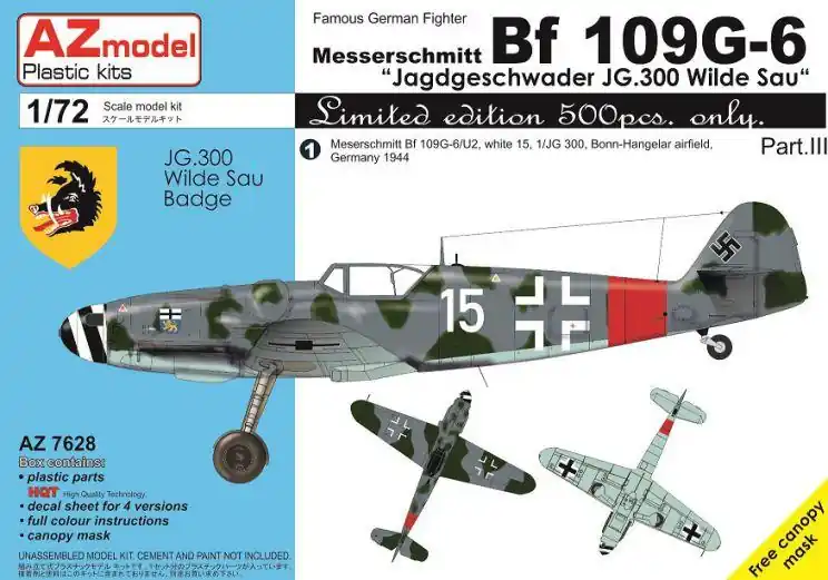 Ultima Occasione AZ MODEL AZ7628 Messerschmitt Me-109G-6 JG.300