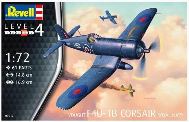 Esclusivo REVELL 03917 F4U-1B Corsair Royal Navy