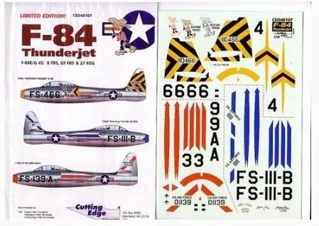 A Buon Prezzo F-84s 2 Cutting Edge Modelworks CED48107