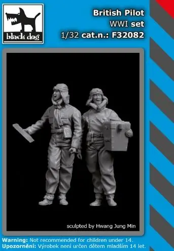 British pilots WWI set (2 fig.) Offerta Lampo