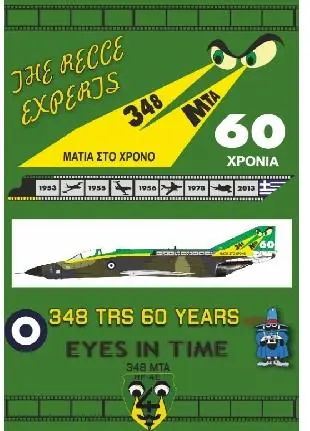 Quantità Limitata 348SQ TRS 60 YEARS is the origin McDonnell RF-4E Phantom II