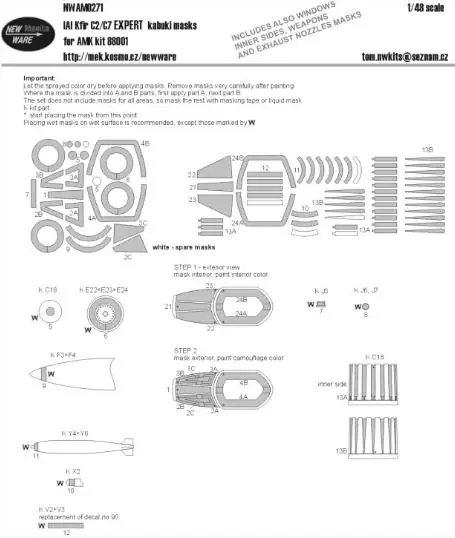 Nuova Collezione IAI Kfir C2/C7 EXPERT kabuki masks