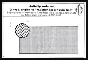 Compra Oggi Stesso Anti-slip surfaces T-type