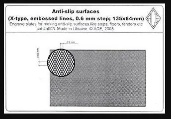 Anti-slip surfaces X-type Economico