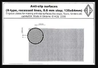 Anti-slip surfaces X-type Ordina Subito