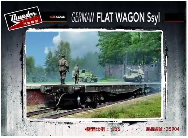 THUNDER MODEL 35904 German Ssyl Flat Wagon Scelto Dai Clienti